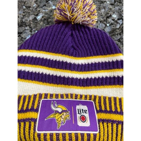 Minnesota Vikings Miller Lite Winter Hat - Picture 4 of 5